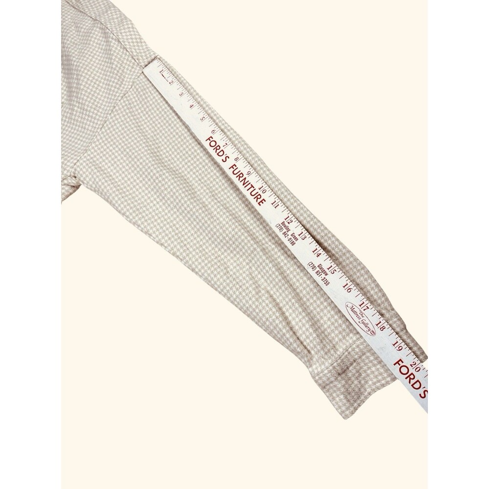 Hollister Women’s Oversized‎ Shirt Jacket Brown Cream Check XL Shacket Flannel - Picture 6 of 10